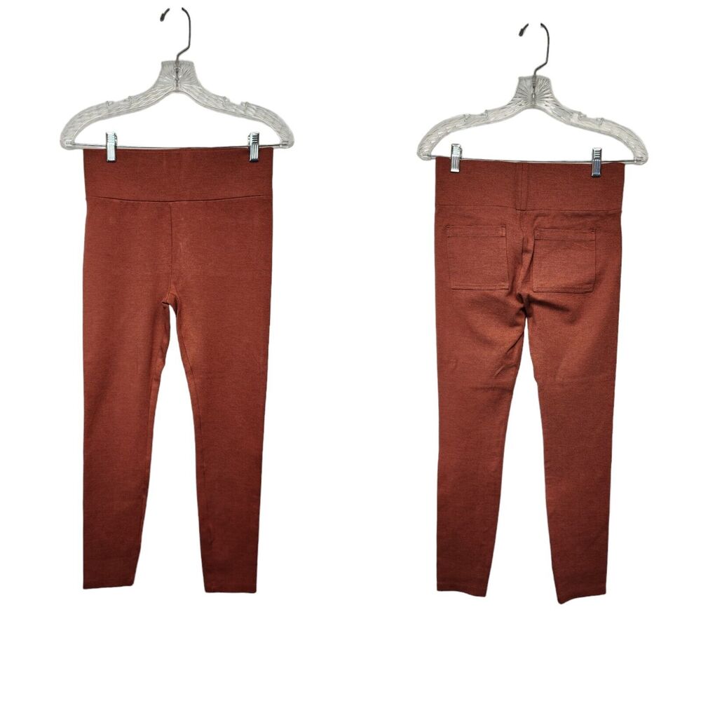 Lou & grey Orange High Waisted Ankle Length Casual Leggings size SM